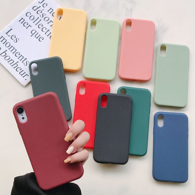 Ricestate Flüssige Silikon-Handyhülle für iPhone X, iPhone XR, iPhone XS und iPhone XS Max in Gelb - Bild 1
