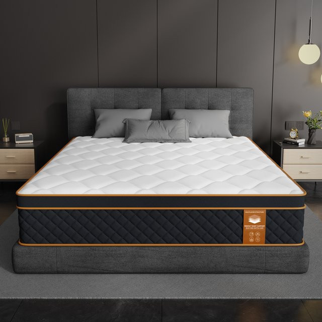 SKSBTF Hybrid Taschenfederkernmatratze mit Memory-Schaum und Schlafzonenstütze, Höhe: 25 cm, B/T: 90 x 200 cm - Bild 1