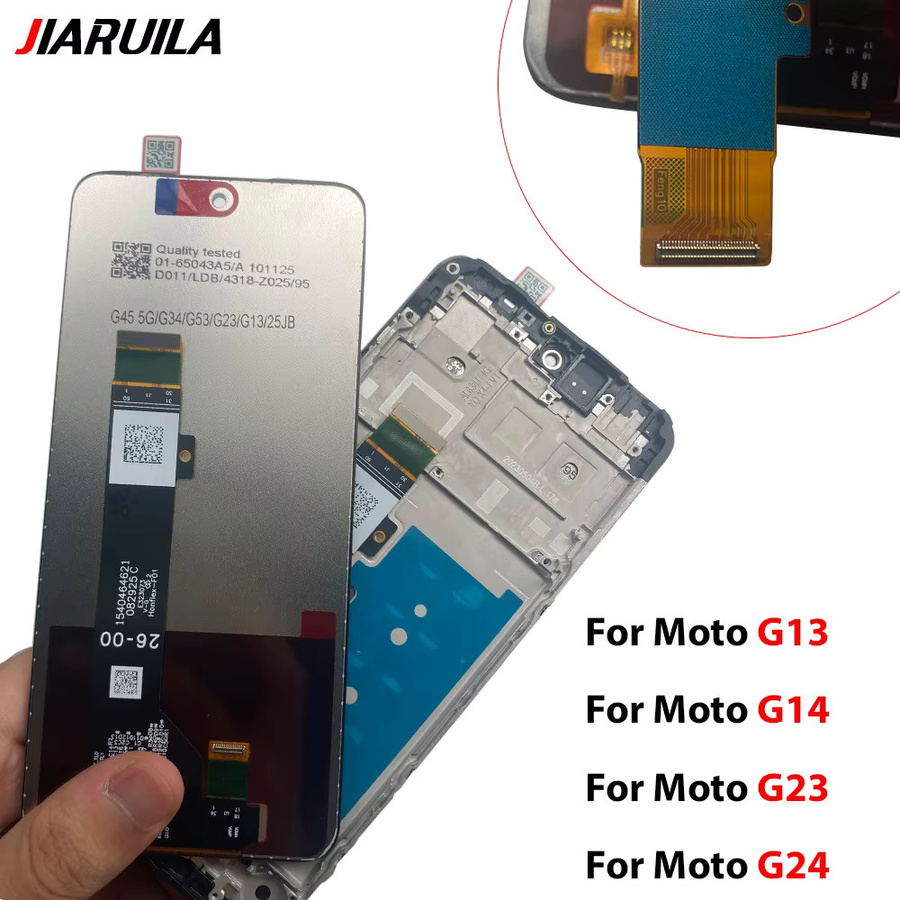 Motorola Ersatz-LCD-Display mit Touch-Digitizer-Einheit für Moto G13 G14 G15 Power G23 G24 G34 G73 G75 - Bild 4