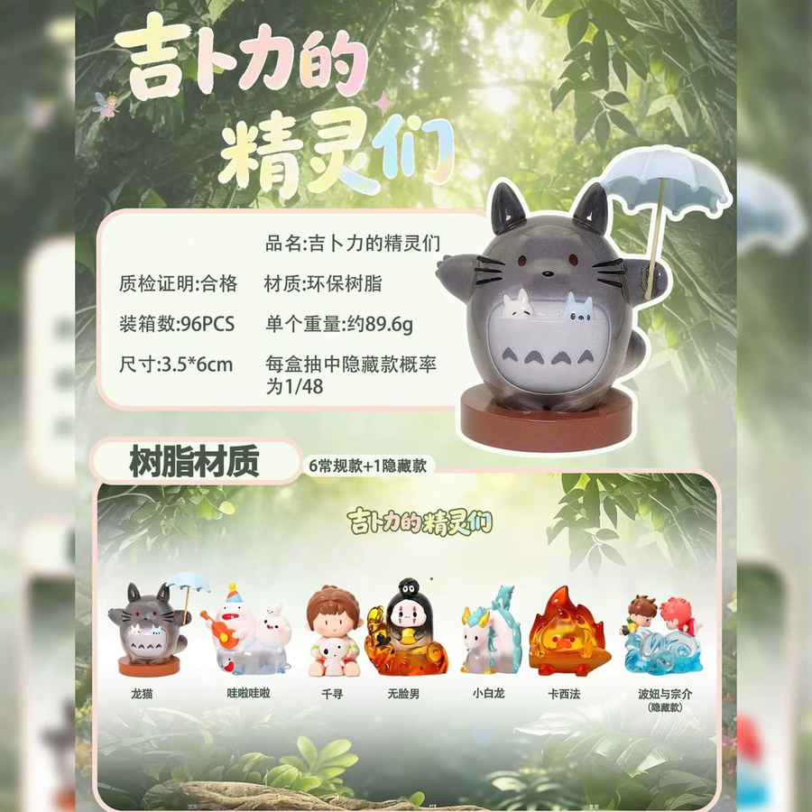 52TOYS Studio Ghibli Die Elfen von Ghibli, Blindbox, Harzmaterial, Spielzeugmodell - Bild 2