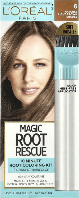 L'Oréal Magic Root Rescue Ansatzfärbe-Set, Hellbraun, 6er-Pack - Bild 1