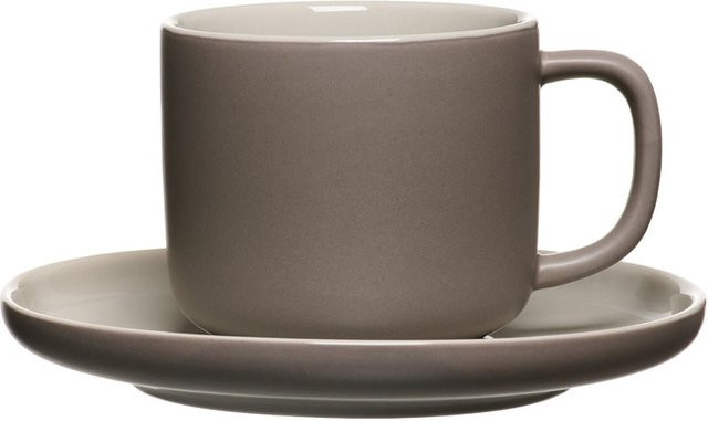 Ritzenhoff & Breker Kaffeetasse Jasper mit Untertasse, Grau, 240 ml - Bild 1
