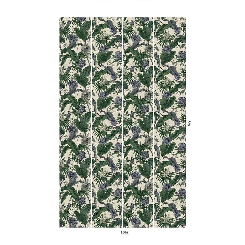 House of Hackney Tapete Paradisa Floral in Off-White, Grün und Multicolour - Bild 4
