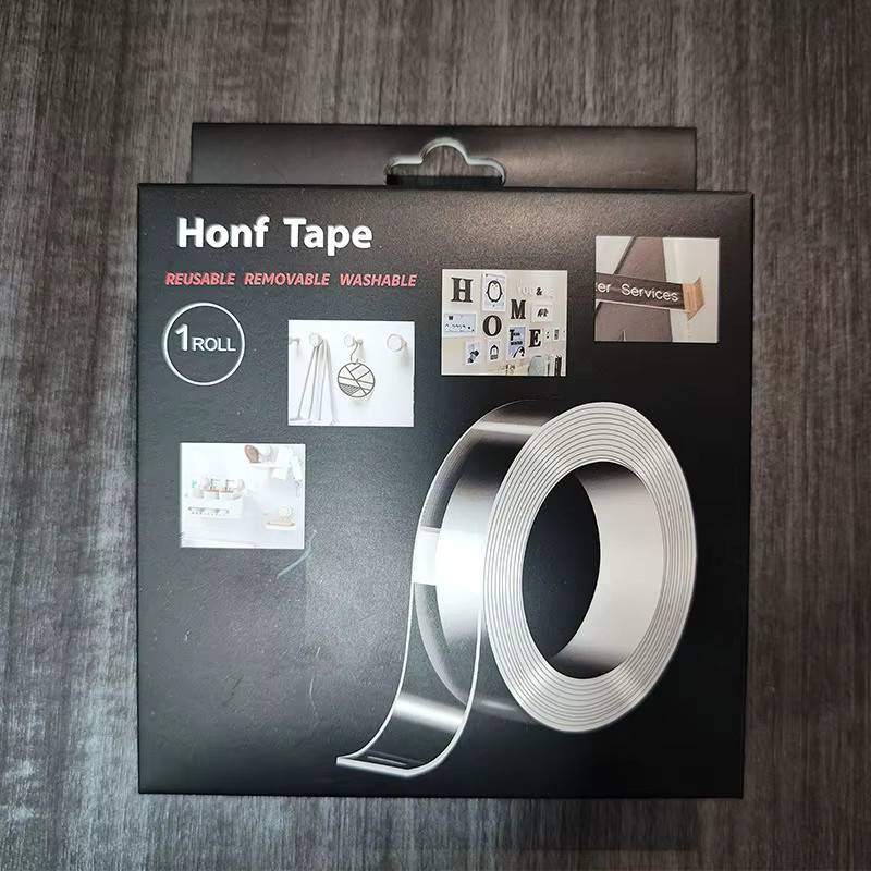 QHSPE Nano-Klebeband doppelseitig, transparentes Acryl-Magic-Tape mit starker Haftung, waschbar und rückstandsfrei - Bild 5