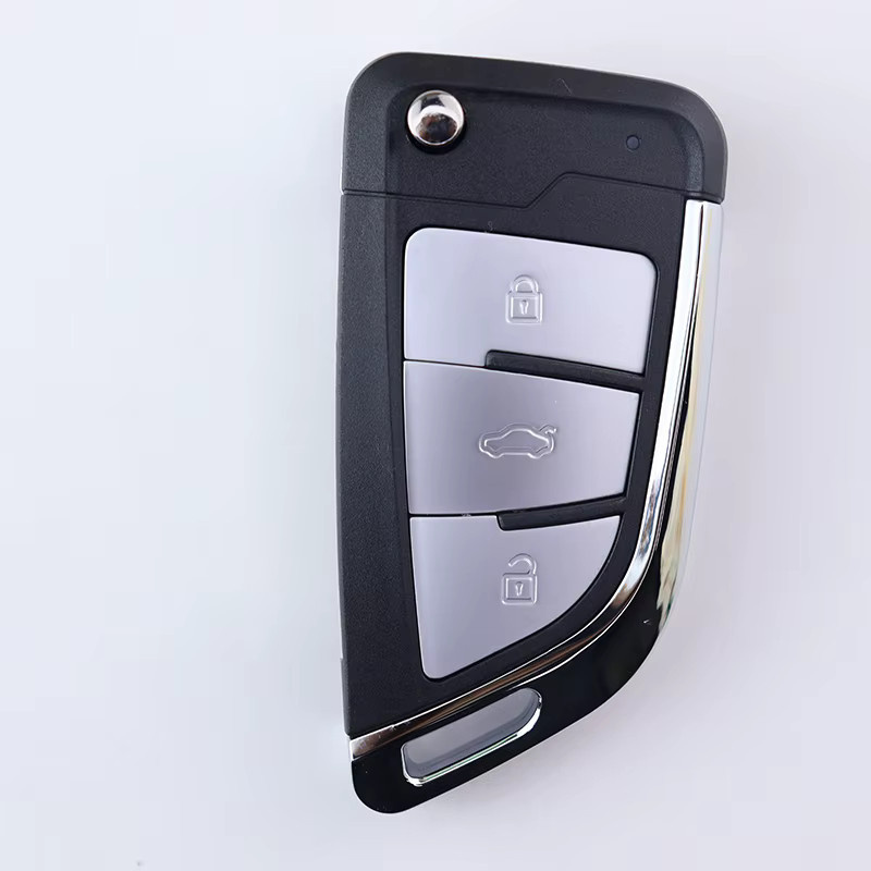 Auto Schlüssel Fernbedienung mit ID48 Chip für Volkswagen Caddy Eos Golf Jetta Beetle Polo Up Tiguan Kombi Touran, Farbe: Schwarz - Bild 2