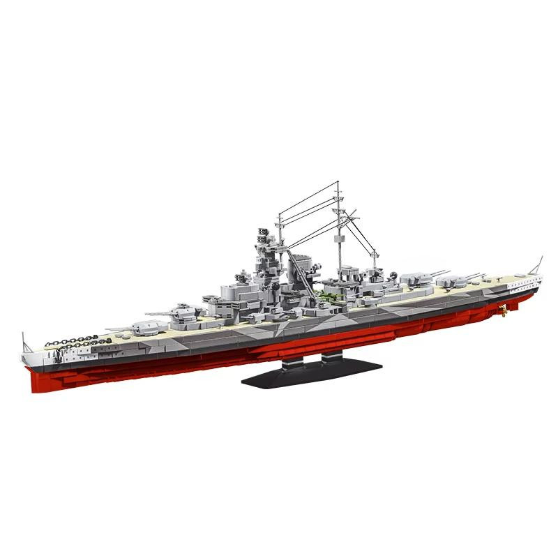 Linyi toy Welt Krieg II Schlachtschiff Konstruktionsset 2738 Teile - Bild 3