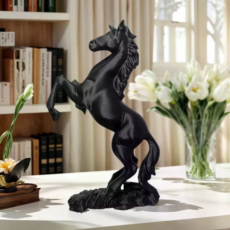 JETTING Pegasus-Skulptur als modernes Tierkunst-Dekor in Schwarz - Bild 3