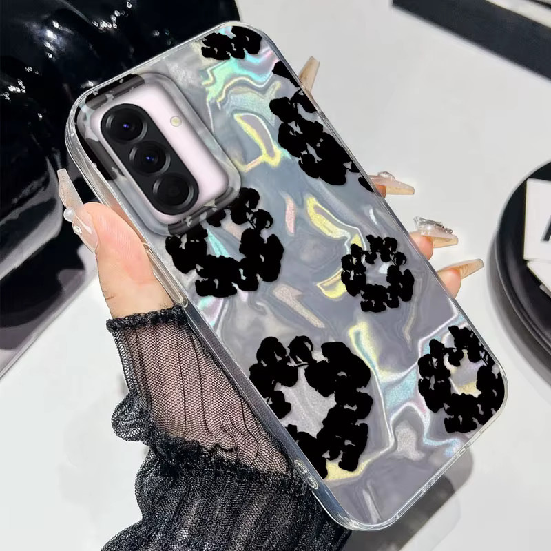 Schwarze D-Denims T-Tränen Handyhülle für Samsung Galaxy A-Serie in Luxus-Design - Bild 2