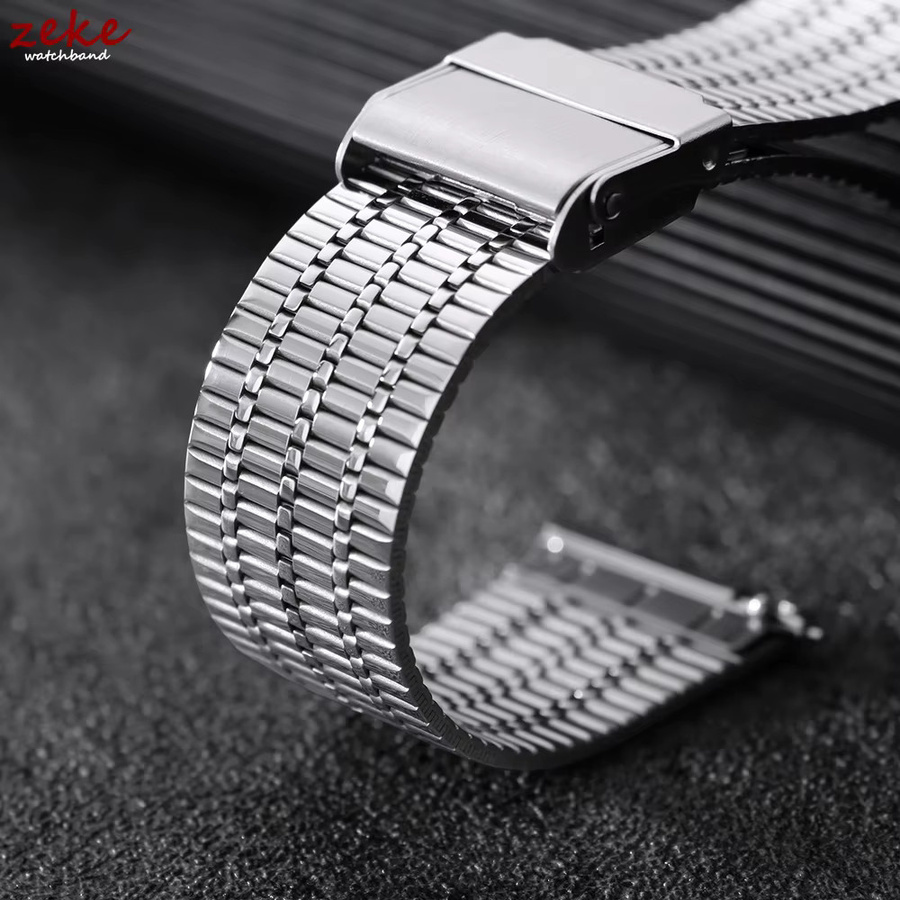 crazyband Uhrenarmband Edelstahl, Silber, Unisex, 20 mm, 22 mm - Bild 4
