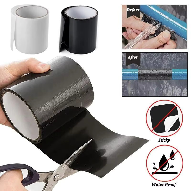 Wasserdichtes Anti-Leckage Reparaturband aus Gummi in Schwarz oder Transparent zur Leckage-Reparatur - Bild 2