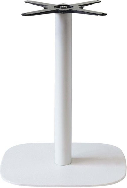 RestooTab Tischsäule Modell Round für rechteckige Tische, Weiß, B/L/H: 42 x 60 x 73 cm - Bild 1