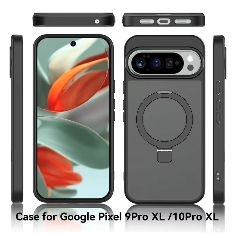 Magnetische kabellose Schutzhülle mit MagSafe-Ringhalterung für Google Pixel 9, 9 Pro, 10, 10 Pro XL und 10A in Pink oder Schwarz - Bild 5