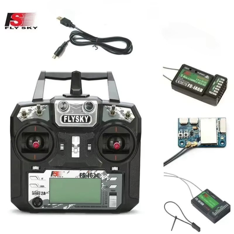 FLYSKY Funksender und Empfänger für RC-Modell-Drohnen und -Autos, black - Bild 3