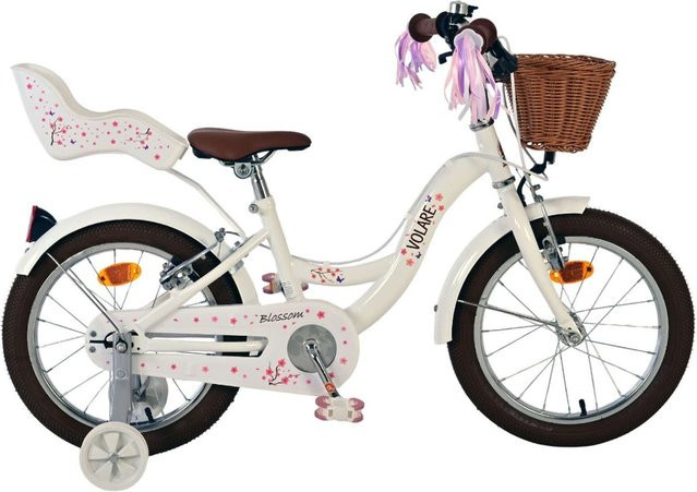 VOLARE Kinderfahrrad Blossom, 16 Zoll, weiß, ohne Rücktrittbremse - Bild 1