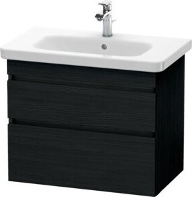 Duravit Waschtischunterschrank DuraStyle in Weiß mit 2 Schubladen, wandhängend, B: 73 cm, T: 44,8 cm, H: 61 cm - Bild 1