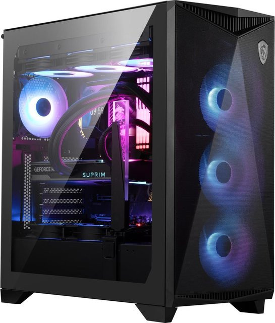 ONE GAMING PC AR886 Gaming Computer mit AMD Ryzen 7 5700X, RX 9070, 32GB RAM, 1 TB NVMe SSD und Windows 11 in Schwarz - Bild 1