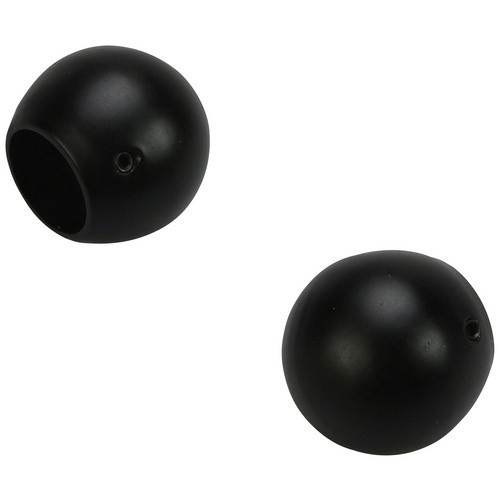 LIEDECO Endstück Kugel für Vorhangstangen, Schwarz, Durchmesser: 20 mm - Bild 2