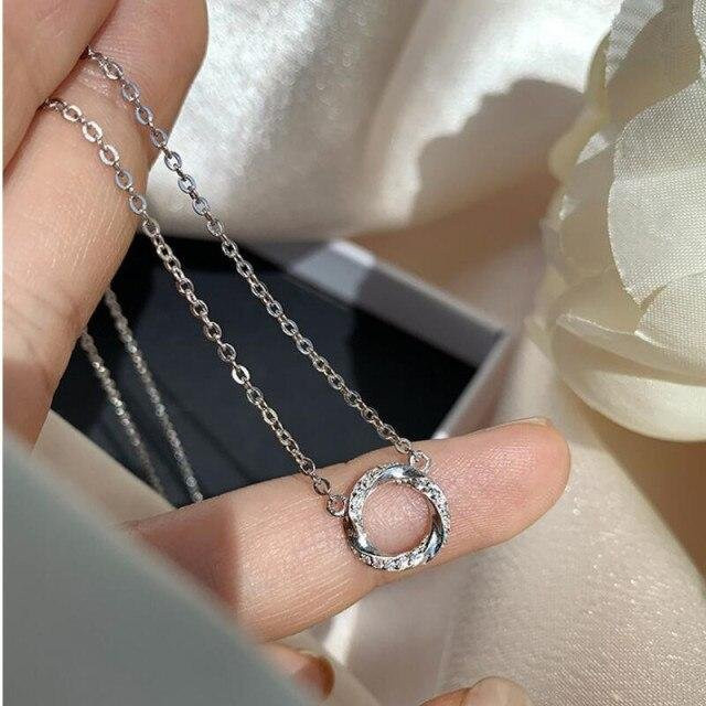YIRAN Jewelry Halskette, 925 Silber, Zirkonia, Damen - Bild 1