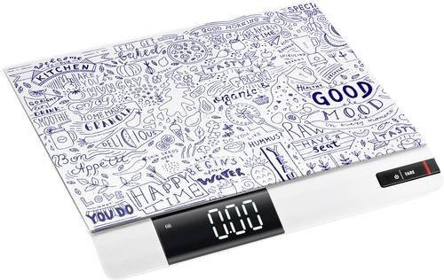 Kern FGE 10K-3 Digitale Küchenwaage mit Glasoberfläche, Mehrfarbig, B/T/H: 25,0 x 27,2 x 2,2 cm - Bild 1