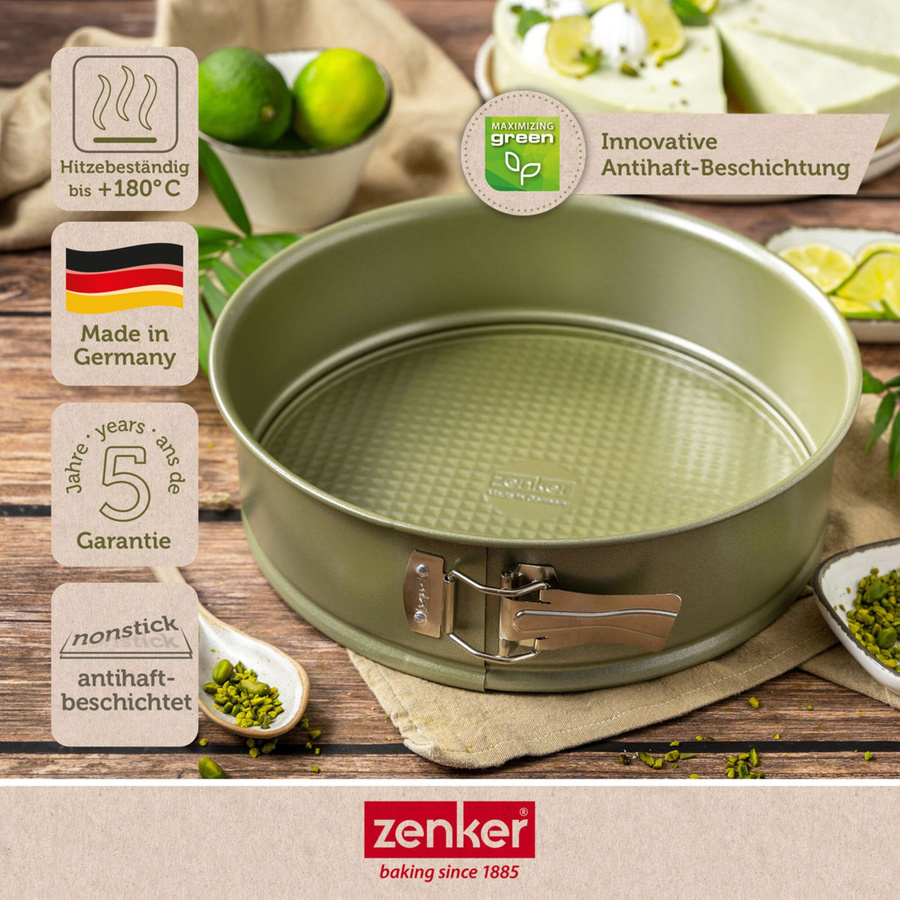 Zenker Springform Green Vision mit Flachboden, Durchmesser: 20 cm, Antihaftbeschichtung mit Keramik - Bild 3