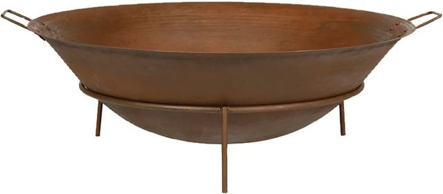 Siena Garden Feuerschale Rusty Braun aus Gusseisen Ø 80 cm - Bild 1
