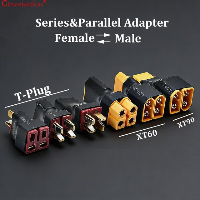 ChengHaoRan DIY-Adapter XT60 und XT90 Serie Parallele Direktverbindung Männlich/Weiblich Konverter - Bild 1