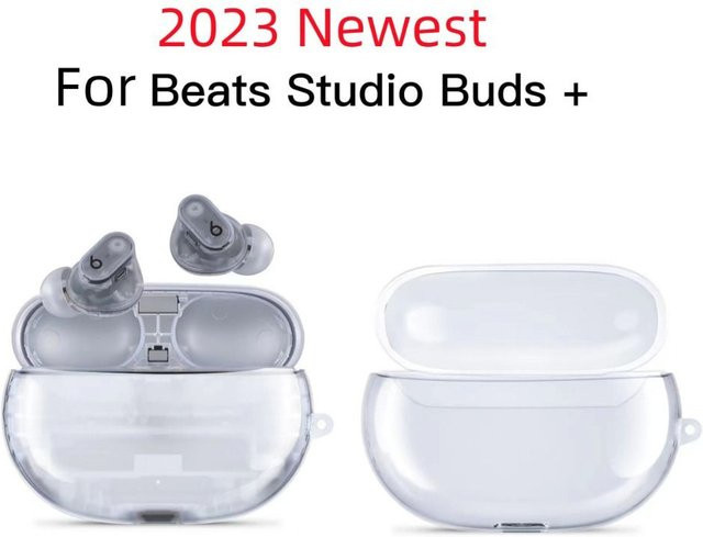 Stoßfeste Schutzhülle für Beats Studio Buds und drahtlose Bluetooth-Ohrhörer in Transparent oder Schwarz - Bild 1