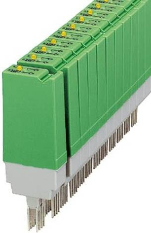 Phoenix Contact ST-REL2-KG 24/1AU Steckrelais 24 V/DC, 24 V/AC 0.5A 1 Schließer, Grün, 10 Stück - Bild 1