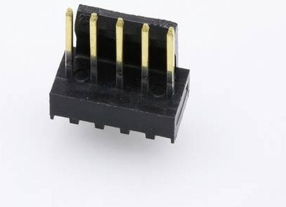 Molex Stiftleiste Standard Schwarz mit Goldkontakten und 2.54mm Rastermaß - Bild 1