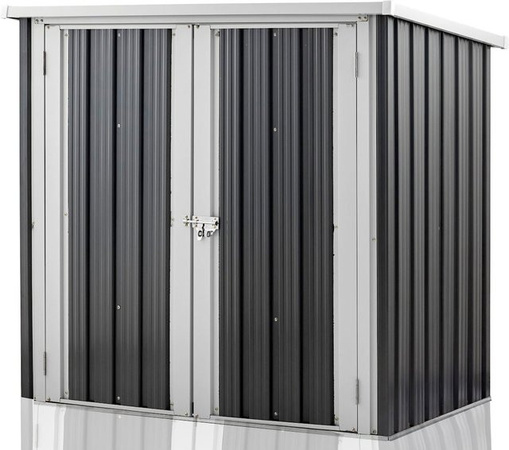 Aileenstore Geräteschuppen aus Metall mit Flügeltüren und Schloss