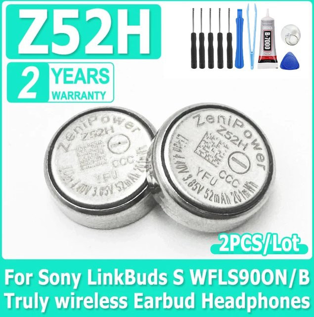ZeniPower 1240 3,85 V Ersatzbatterie für Sony LinkBuds S WFLS900N/B inklusive Werkzeug, 2 Stück - Bild 1