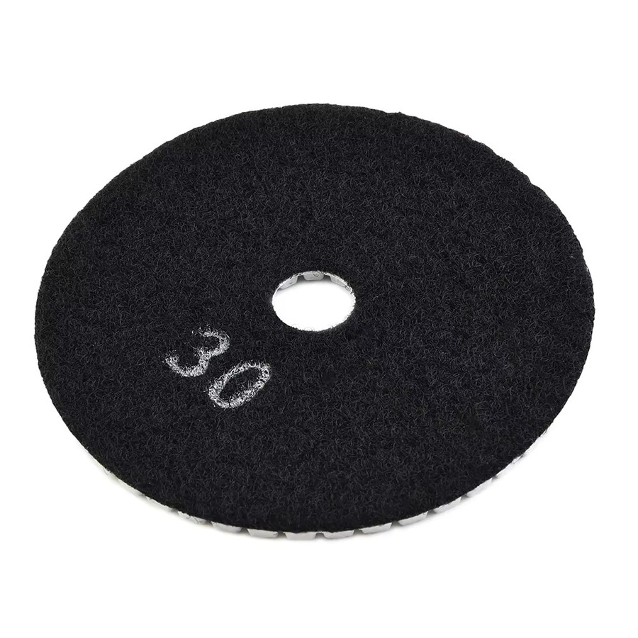DAZZLEEX Polierpads für Granit, Stein, Beton und Marmor, 100 mm, Nass/Trocken Schleifscheiben - Bild 2