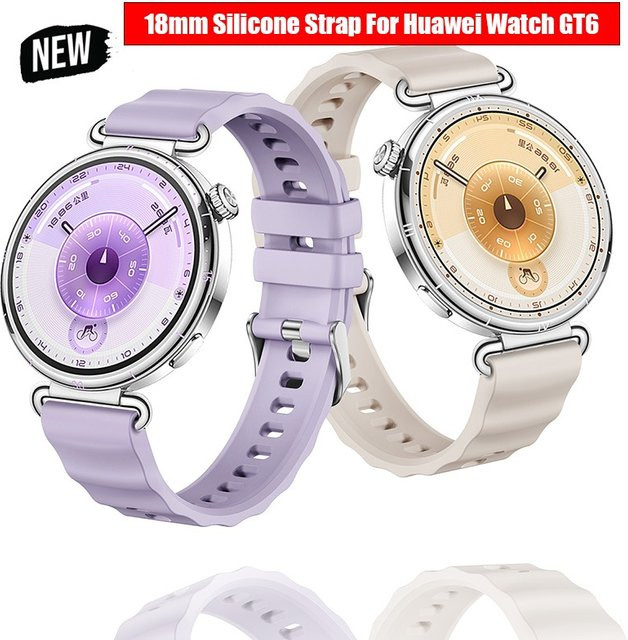 CAOWTAN Uhrenarmband Silikon, 18 mm, Unisex - Bild 1