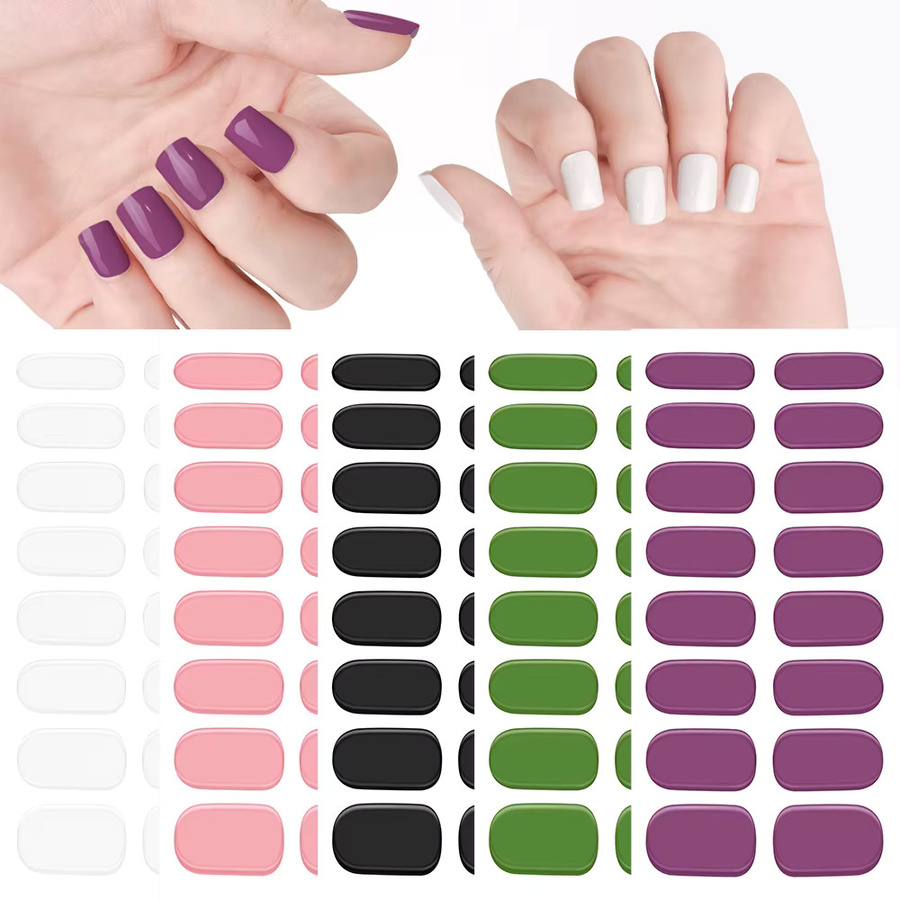 HotPress UV Gel Nagel Aufkleber, Glänzend, 16 Stück - Bild 3