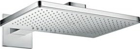Hansgrohe Axor Kopfbrause in Chrom, rechteckig, mit Rain-Strahl und Anti-Limescale-Funktion, B: 46,0 cm, T: 30,0 cm, H: 4,6 cm - Bild 1