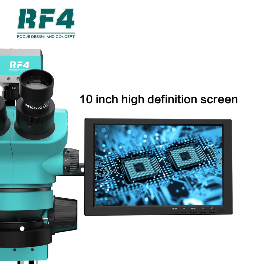 RF4 Optisches Trinokular-Stereomikroskop RF7050TVD2-2KC2-S010 mit 10-Zoll HD-Monitor und 1080P 2K Kamera für Vergrößerung und Synchronisation Zoom - Bild 2