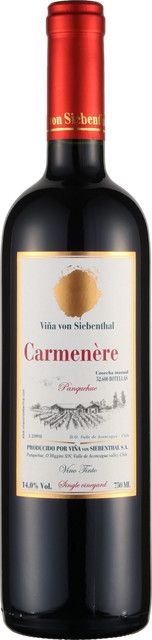 Vina von Siebenthal Rotwein Carmenere Gran Reserva 2021, Chile, 0,75 l - Bild 1