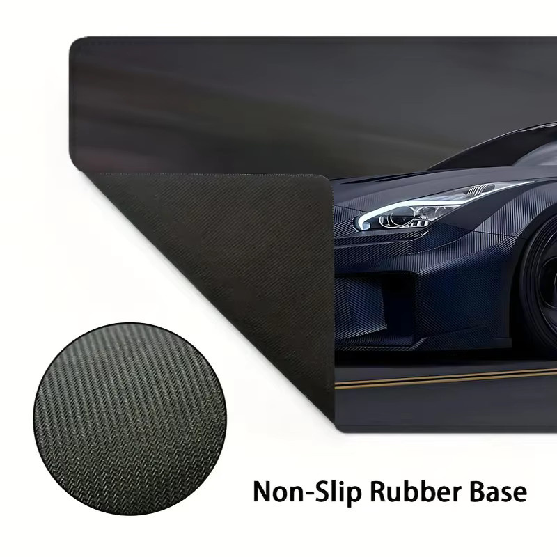 XGZ Racing Black Sports Car XXL Mauspad in Schwarz, B/T: 900 x 400 mm - Bild 3