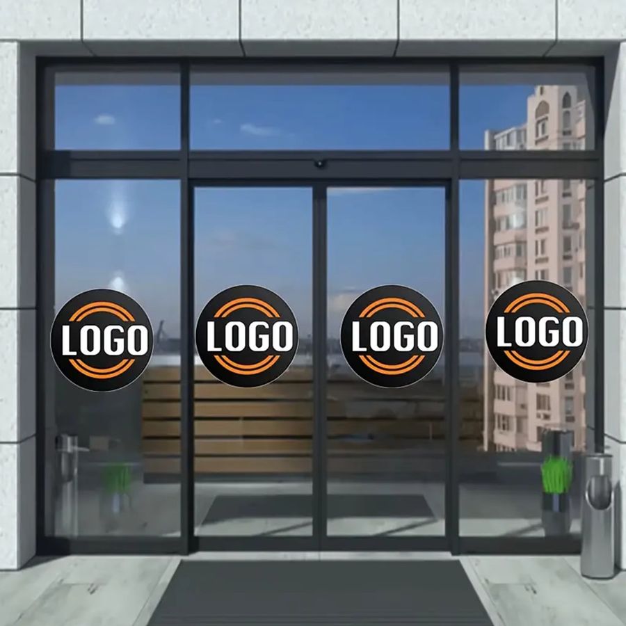 Personalisierter runder Aufkleber mit eigenem Logo wasserdicht für Fenster und Wände von Custom Image Shop Company - Bild 5