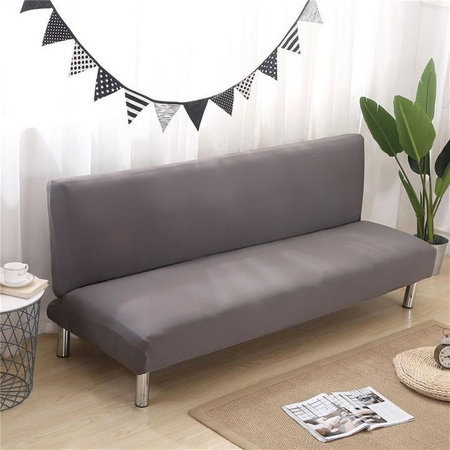 BC-Warm Home Elastischer Sofa-Schonbezug in Grau, Rutschfest und Ohne Armlehnen - Bild 1