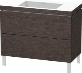 Duravit Waschtischunterschrank L-Cube c-bonded mit 2 Auszügen, Breite: 100 cm, Tiefe: 48 cm, Höhe: 69,8 cm - Bild 1