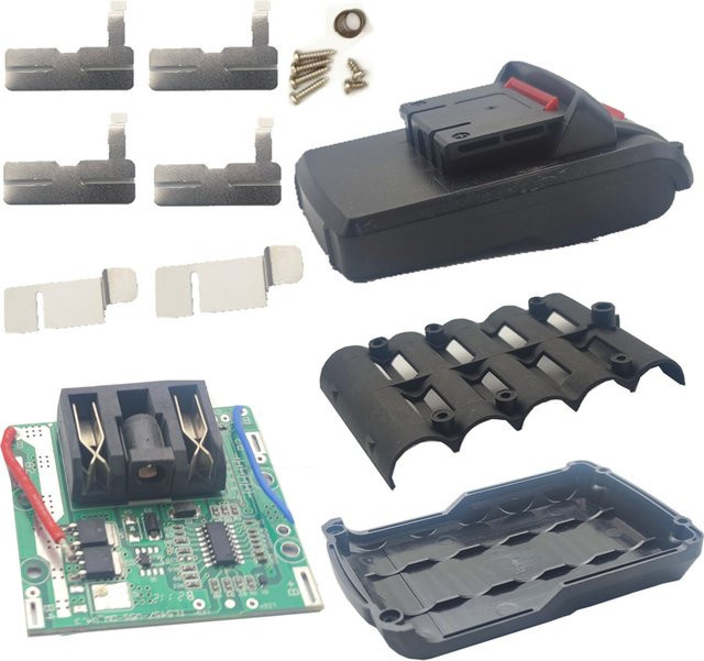 HENGCHANG 18V Power Tools Batterie Gehäuse mit 5s BMS PCB für 21V Akku-Schrauber und Mini-Bohrer - Bild 1