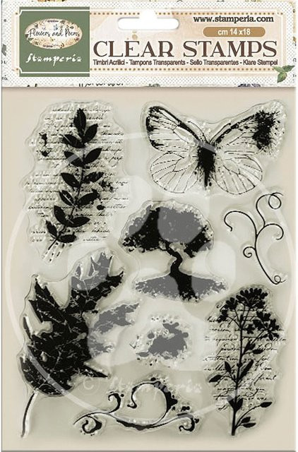 Stamperia Clear-Stamps Flowers and Poems transparente Motivstempel für Erwachsene - Bild 1