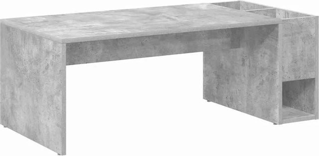 vidaXL Couchtisch in Betongrau aus Holzwerkstoff, modern und rechteckig, B/T/H: 101,5 x 50 x 37 cm - Bild 1