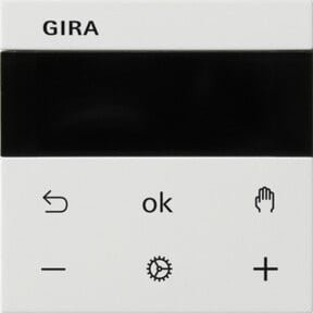 Gira Raumtemperaturregler RTR BT System rws in Weiß mit Display und App-Control - Bild 1