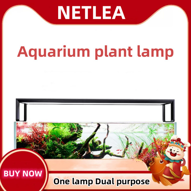NETLEA 540S/590S Aquarium Vollspektrum LED Aquarienbeleuchtung in Schwarz für professionelles Pflanzenwachstum - Bild 1