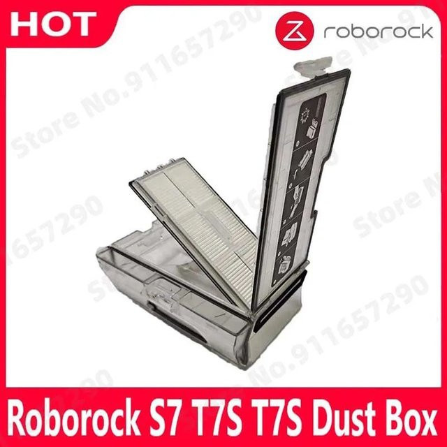 Roborock Ersatz Staubbehälter und Filterzubehör in Transparent für S7 S70 S75 Roboterstaubsauger - Bild 1