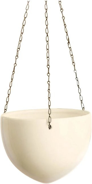 Scheurich Hängeampel aus Keramik in Creme und Beige, Durchmesser: 18 cm - Bild 1