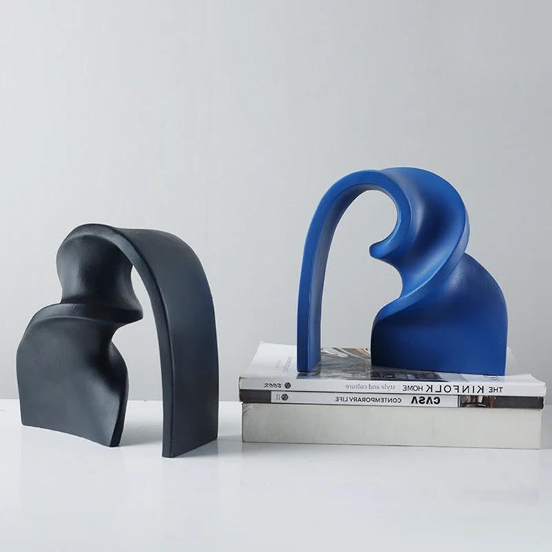 Abstrakte Kunst aus Harz im minimalistischen Design als dekoratives Ornament für dein Zuhause oder dein Büro - Bild 2