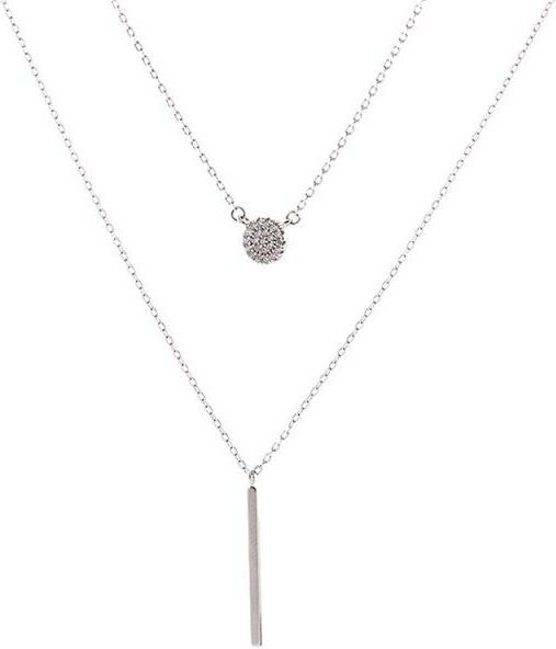 YIRAN Jewelry Halskette, Roségold, Kupfer, Zirkonia, Damen, 40 cm - Bild 1